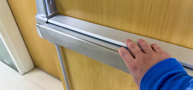 Installing a Push Bar on a Door Gahanna